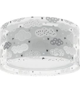 Plafonnier Pour Enfant Clouds Nuages Gris