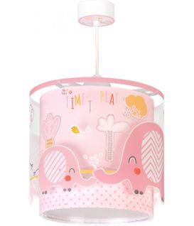 Lustre Et Lampe Suspension Enfant Little Elephant Éléphante Rose