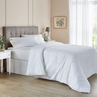 Parure De Lit Avec Housse De Couette 100% Coton Respirant 200 Fils Au Pouce - 135 X 190 Cm