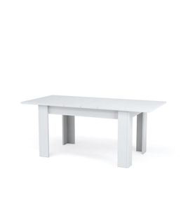 Table À Manger Extensible L140/190 Cm - Kendra - Blanc Brillant