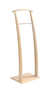 Valet De Nuit En Hêtre Massif Laqué Et Métal Chromé, Modèle Curves, Cambrian.