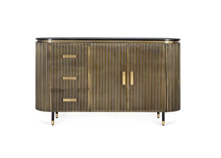 Buffet En Manguier Et Bronze 150cm
