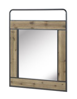 Miroir En Sapin Et Fer