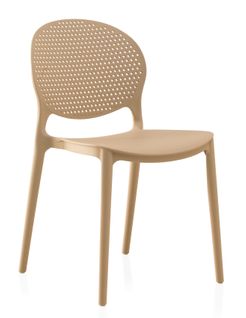 Lot De 4 Chaises Pp Couleur Camel