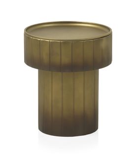 Table D'appoint En Métal Doré