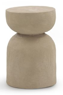 Table D'appoint En Polyrésine Couleur Ciment Sable