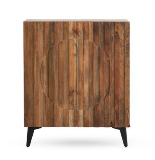 Buffet Haut 2 Portes En Bois Massif De Manguier