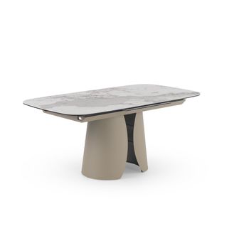Table à Rallonge 180/240x95 Avec Plateau En Céramique