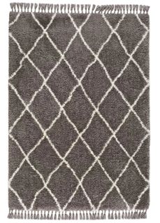 Tapis Shaggy Uni Samira 80075 Gris 140x200 Cm