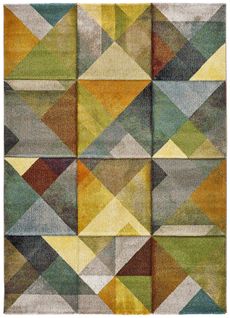 Tapis Intérieur 60x120 Cm Multicolore Rectangulaire Matrix Géométrique