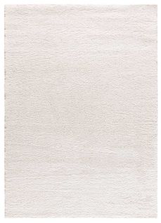 Tapis Intérieur 120x180 Cm Blanc Rectangulaire Atlas Shaggy Uni