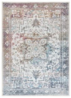 Tapis Vintage Class 23004 Blanc/bleu/rouille 160x230 Cm