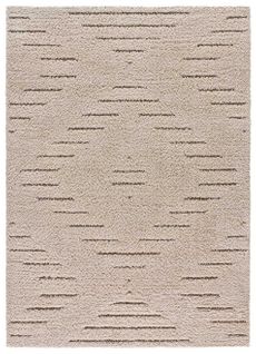 Tapis Shaggy Scandinave Atesa 80366 Crème 120x170 Cm