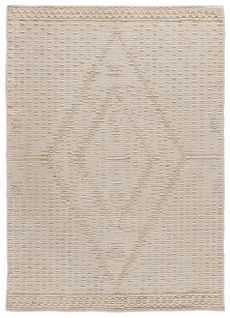 Tapis Ethnique à Relief Pamuk 1110 Crème 160x230 Cm