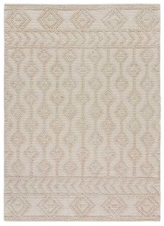 Tapis Intérieur 80x120 Cm Crème Rectangulaire Pamuk Ethnique Avec Relief