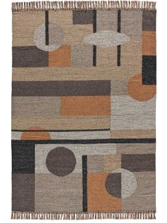 Tapis Ethnique Chandia 1120 Marron/gris/rouille 160x230 Cm