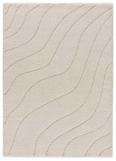 Tapis Intérieur 60x120 Cm Rectangulaire Molier Shaggy - Blanc