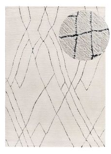 Tapis Intérieur 160x230 Cm Blanc Rectangulaire Turin Berbère Avec Relief
