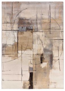 Tapis Abstrait Beruti 12921 Beige 160x230 Cm