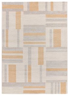 Tapis Intérieur 80x150 Cm Beige Rectangulaire Craft Géométrique