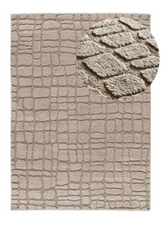 Tapis Scandinave à Relief Juno 13 Taupe 152x235 Cm