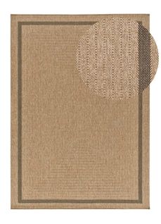 Tapis Extérieur Effet Jute Acra 5011 Marron Clair 120x170 Cm