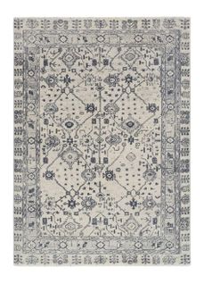Tapis Vintage Siroco 16803 Bleu / Crème 133x190 Cm