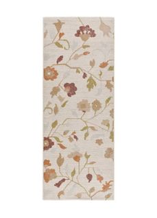 Tapis Motifs Floraux Tamaris 16807 Multicolore / Beige 80x200 Cm