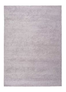 Tapis Shaggy Uni Shanghai Liso Argent 140x200 Cm
