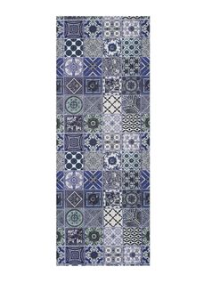 Tapis De Cuisine Bohème Sprinty Ceramics Bleu/gris 52x200 Cm