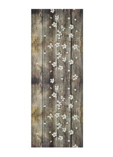 Tapis De Cuisine Fleurs Sprinty Spring Marron 52x100 Cm