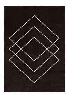 Tapis Géométrique Breda 12180 Noir 133x190 Cm