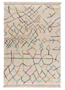 Tapis Berbère Yebel 807 Crème/multicolore 200x290 Cm