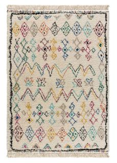 Tapis Berbère Yebel 6221 Crème/multicolore 80x150 Cm