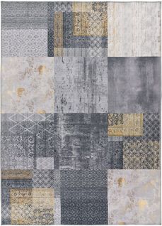 Tapis Lavable Abstrait Neila 1300 Gris 80x150 Cm