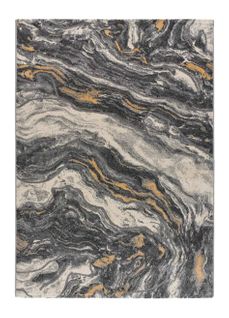 Tapis Effet Marbre Marmol Onda 12309 Gris 140x200 Cm