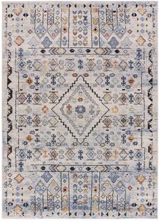 Tapis Ethnique Mabel 3773 Beige/bleu/multicolore 80x150 Cm
