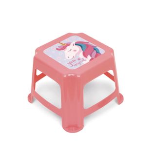 Tabouret En Plastique 27x27x21cm De Zaska Licorne