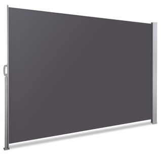 Paravent Retractable 1.4x3m Avec Housse De Protection Anthracite