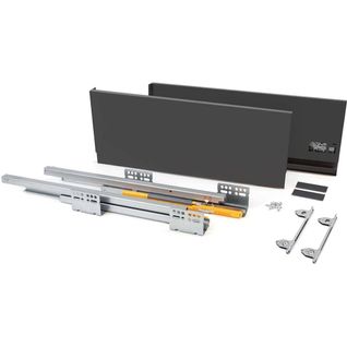 Kit Tiroir Anthracite Meuble Cuisine Et Salle De Bain Concept Pour Tiroir De 45 X 18.5 Cm