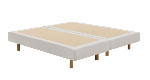 Sommier tissu 2x80x200 cm FLEX ROYAL blanc