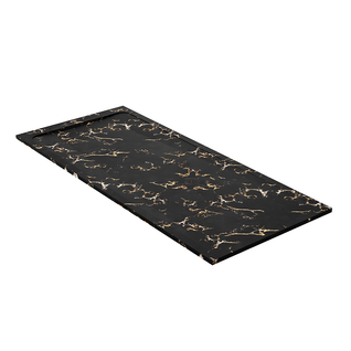 Receveur De Douche En Pierre Naturelle Extra Plat à Poser 90x100cm - Noir Marble - Origine