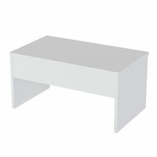 Table D’appoint Sena Design Panneau De Particules Plaqué Mélaminé En Couleur Blanc