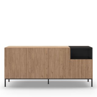 Buffet 4 Portes En Bois Et Métal L180cm