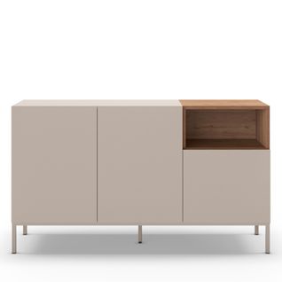 Buffet 3 Portes En Bois Et Métal L140cm