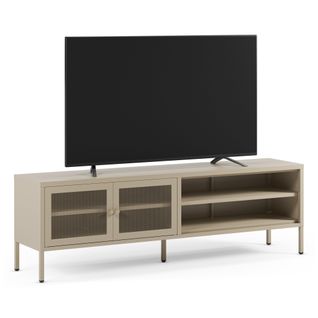 Meuble TV métal 160cm FAYNA beige