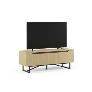 Meuble TV L.140cm JILL imitation chêne