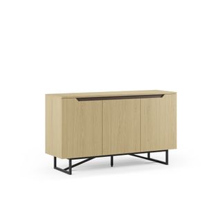 Buffet 3 portes 140 cm JILL imitation chêne