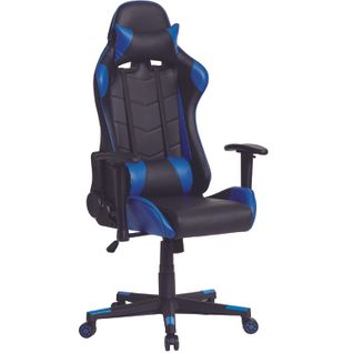 Fauteuil De Bureau Fauteuil Gaming Bleu