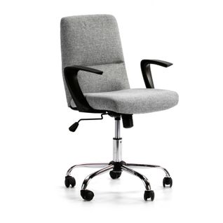 Fauteuil De Bureau Relevable Et Reclinable Teo ,couleur Gris Clair